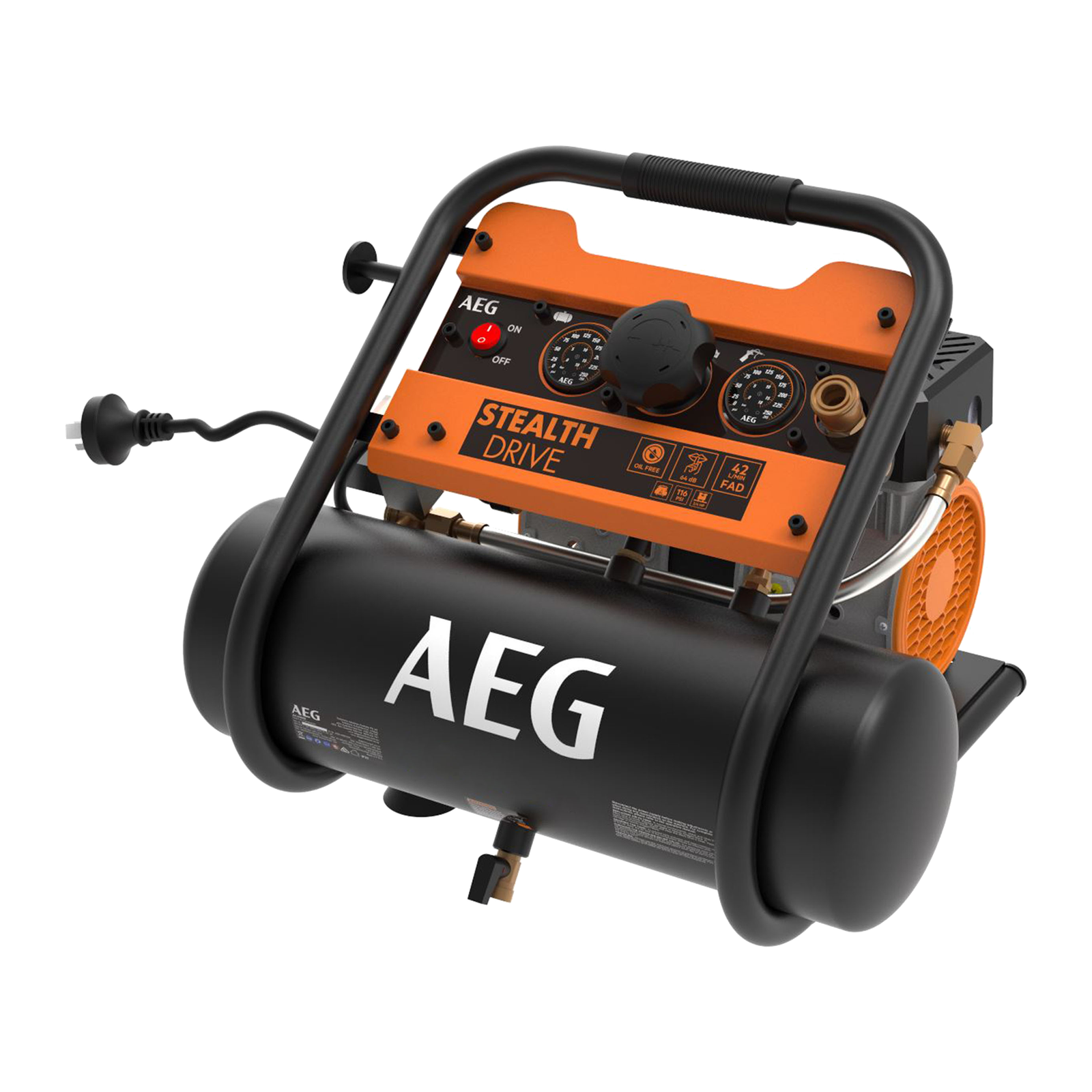 0.75HP 6L OIL FREE SILENCED AIR COMPRESSOR