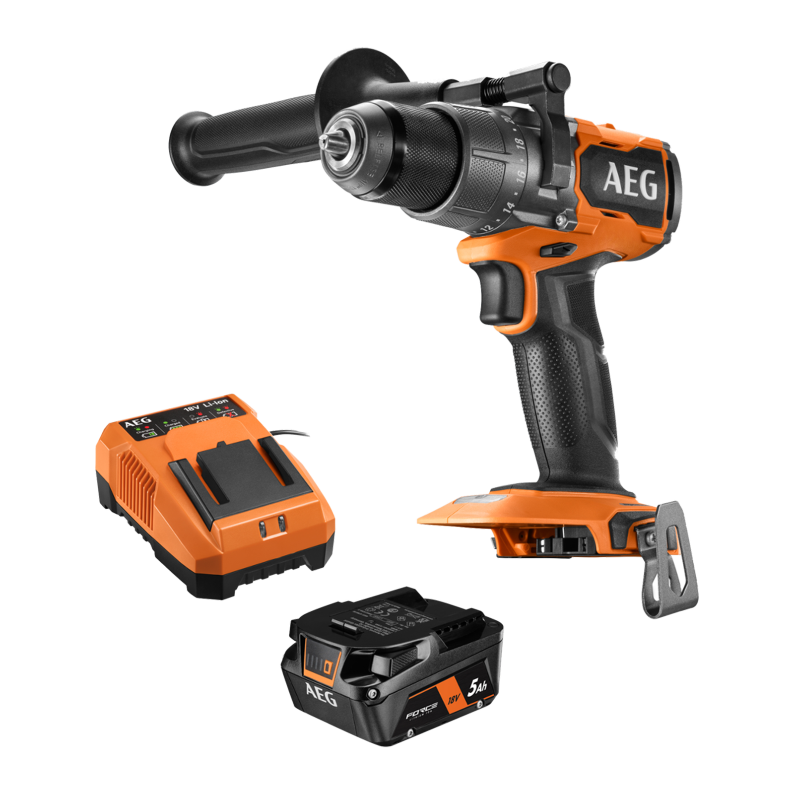 18V BRUSHLESS HAMMER DRILL 5.0AH KIT