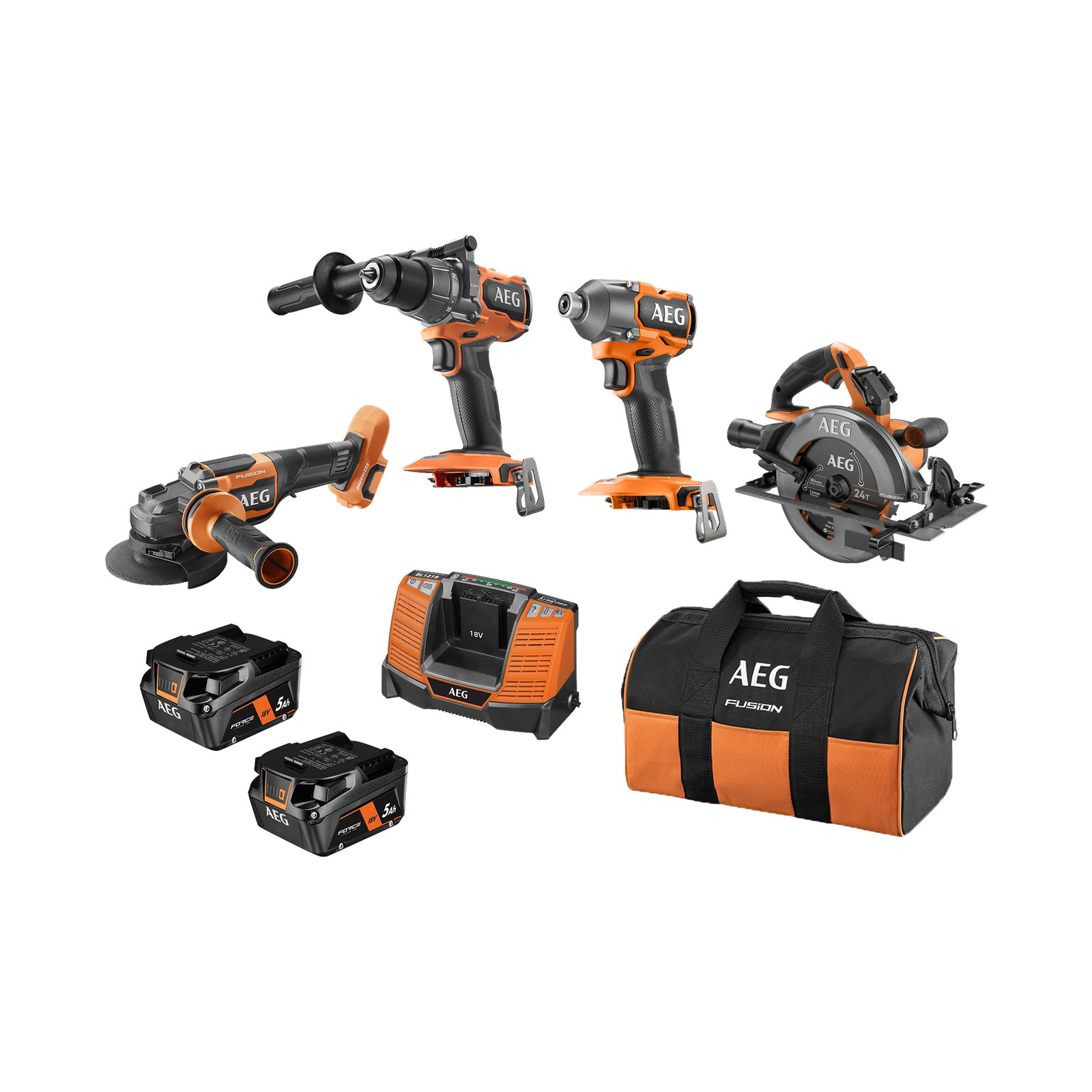 18V FUSION 4-PIECE 5.0AH FORCE KIT