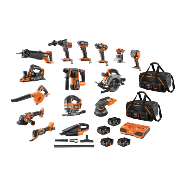 18V FUSION/Brushless 15-Piece 5Ah FORCE Kit