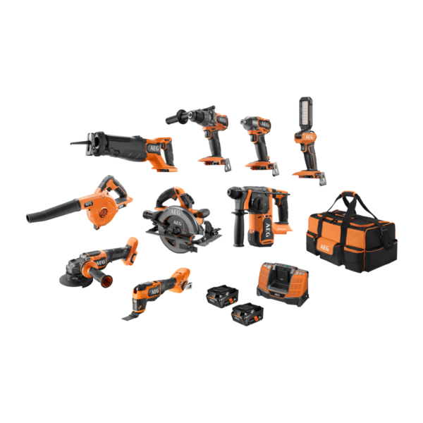 18V FUSION/BRUSHLESS 9-PIECE 5.0AH FORCE KIT